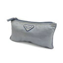 【価格見直し】【2025/04/29】PRADA / プラダ ■ポーチ ナイロン グレー ブランド【中古】