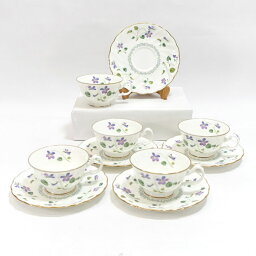 【価格見直し】【2024/03/29】Noritake / ノリタケ ◆【洋食器】ナルミ/バイオレットドリーム カップ&ソーサー(5客) 9906 すまい 雑貨 アンティーク ギフト【中古】