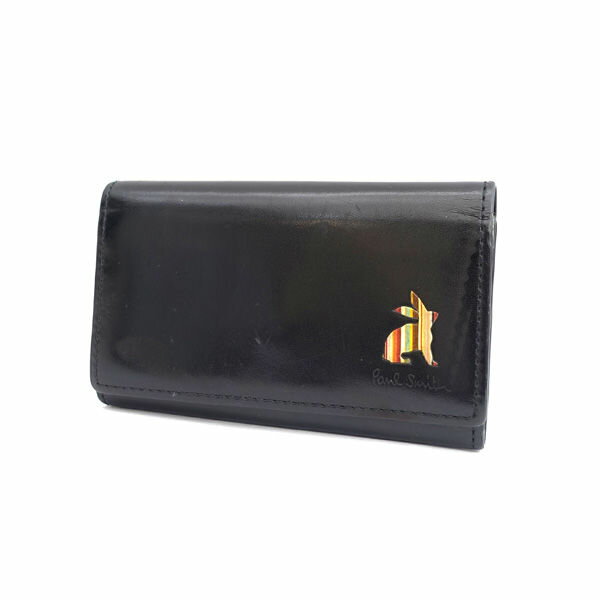【価格見直し】【2025/08/04】Paul Smith / ポールスミス ■5連キーケース レザー カーフ ブラック 【KEY/キー/鍵】 ブランド【中古】