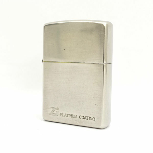 Zippo / ジッポ ◆PLATINUM COATING/プラチナムコーティング/2001年製/シルバー  メンズファッション