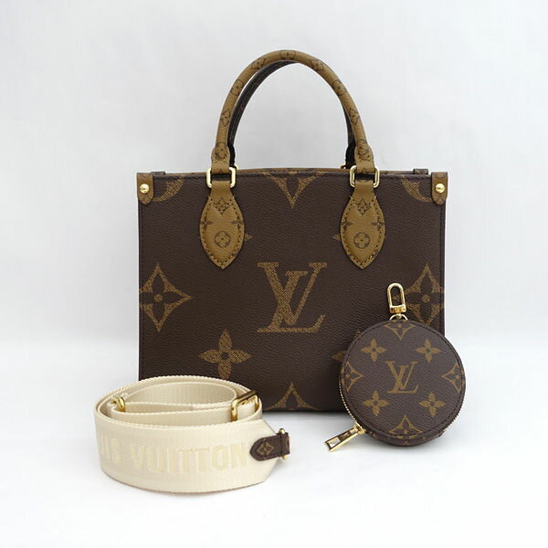 ルイヴィトン オンザゴー バッグ レディース LOUIS VUITTON / ルイヴィトン ◆ジャイアントモノグラム オンザゴーPM リバース 2WAY M46373 【バッグ/バック/BAG/鞄/カバン】 ブランド【未使用】