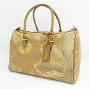 Salvatore Ferragamo / サルヴァトーレフェラガモ ◆ボストンバッグ ハンドバッグ ボタニカル柄 総柄 PVC 【バッグ/バック/BAG/鞄/...