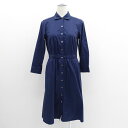 【価格見直し】【2025/06/16】23区 ◆シャツワンピース/ストレッチ/ネイビー/サイズ36 【レディース/ガールズ/LADY/女性/婦人】 【古着】 レディースファッション【中古】