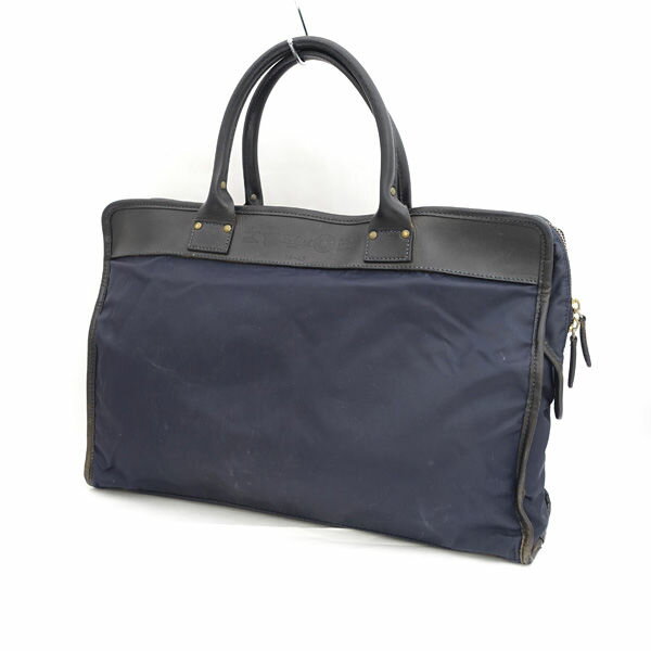 Felisi / フェリージ ■ブリーフケース ビジネス レザー ナイロン ブラック ネイビー 14-43 【バッグ/バック/BAG/鞄/カバン】 ブランド【中古】