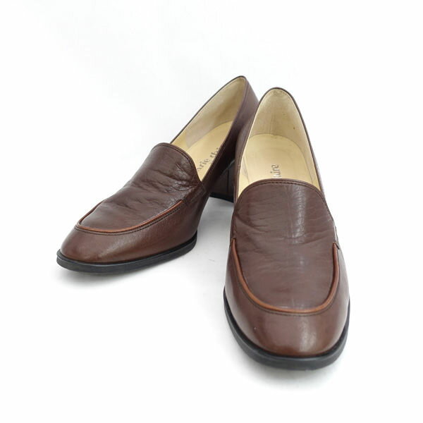 【価格見直し】【2026/04/27】marie claire / マリクレール ◆パンプス/ロファー/ヒール/レザー/ブラウン/24.5cm 25432 【レディース/ガールズ/LADY/女性/婦人】【靴/クツ/シューズ/SHOES】 レディースファッション【中古】