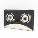 【価格見直し】【2025/04/29】kate spade / ケイトスペード ◆二つ折り財布/フクロウ/レザー/ブラック 【財布/サイフ/ウォレット/wall...