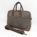 Paul Smith / ポールスミス ■2WAY ビジネスバッグ ブリーフ キャンバス レザー カーキ 茶 【バッグ/バック/BAG/鞄/カバン】 【中古】(4)