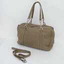 agnes b / アニエスベー ■2WAY ハンドバッグ ビジネス レザー ベージュ メタル 【バッグ/バック/BAG/鞄/カバン】 【中古】(4)