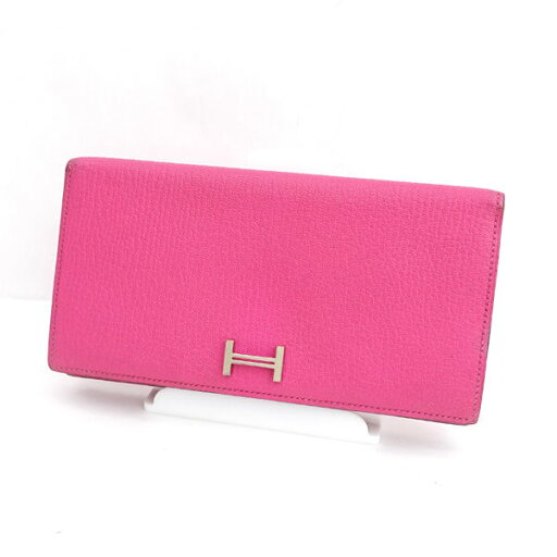 HERMES / エルメス ◆ベアンスフレ シルバー金具 □N 長財布 ピンク 【財布/サイフ/ウォレット/wallet/コイン】 ブランド【中古】 HERMES / エルメス ◆ベアンスフレ シルバー金具 □N 長財布 ピンク 【財布/サイフ/ウォレット/wallet/コイン】 ブランド【中古】