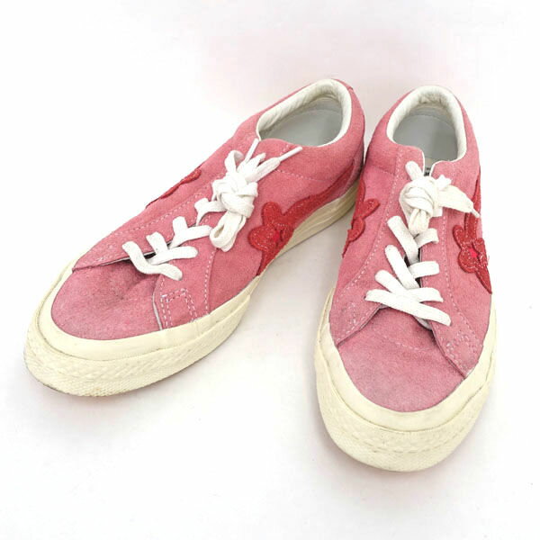CONVERSE × GOLF LE FLEUR / コンバース ゴルフ・ラ・フルール ◆スニーカー/ONE STAR/ピンク/24.5cm 160325C 【レディース/ガールズ/LADY/女性/婦人】【靴/クツ/シューズ/SHOES】 レディース 【中古】