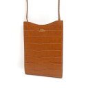 A.P.C. / アーペーセー ■型押し ミニショルダーバッグ レザー ブラウン 【バッグ/バック/BAG/鞄/カバン】 ブランド【中古】