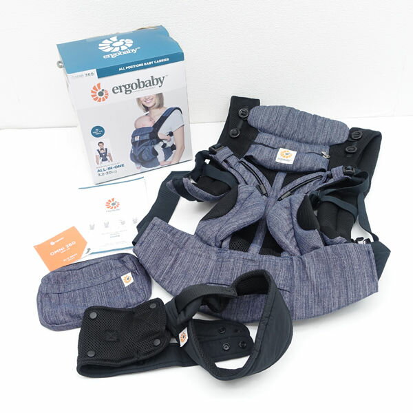 【価格見直し】【2025/03/17】Ergobaby / エルゴベビー ◆OMNI オムニ360 クールエア インディゴウィーブ 子供用品【中古】