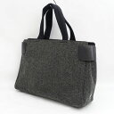 【価格見直し】【2025/04/29】PRADA / プラダ ■ビジネスバッグ トート ウール レザー グレー ギャランティ B8514 【バッグ/バック/BA...