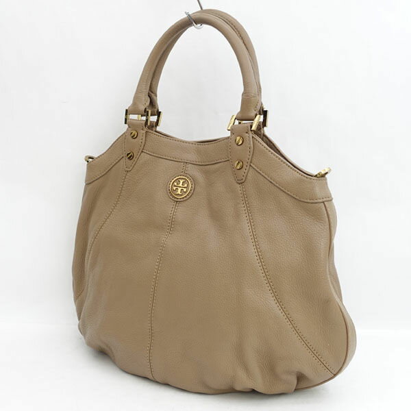 【価格見直し】【2026/01/26】TORY BURCH / トリーバーチ ■2wayバッグ ハンド ショルダー ブラウン系 ゴールド レザー 【バッグ/バック/BAG/鞄/カバン】 ブランド【中古】