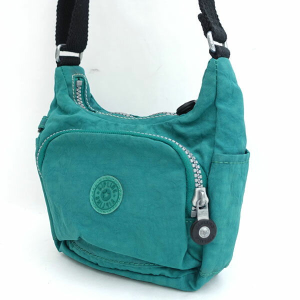 【価格見直し】【2026/02/09】KIPLING / キプリング ◆ショルダーバッグ/ミニ/ナイロン/グリーン 【バッグ/バック/BAG/鞄/カバン】 レディースファッション【中古】