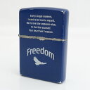 Zippo / ジッポ ◆Winston/Freedom/ブルー/2016年製 【喫煙具/煙草/タバコ/シガレット/ガス/オイル】 メンズファッション【中古】