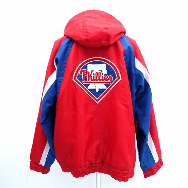 GENUINE MERCHANDISE / ジェニュイン マーチャンダイズ ◆中綿ジャケット/MLB/フェリージ/レッド×ブルー/XL 【メンズ/MEN/男性/ボーイズ/紳士】 メンズファッション【中古】