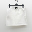 miu miu / ミュウミュウ ◆スウェット スカート ロゴ ホワイト ブラック サイドライン 98339 【レディース/ガールズ/LADY/女性/婦人】 ブ...