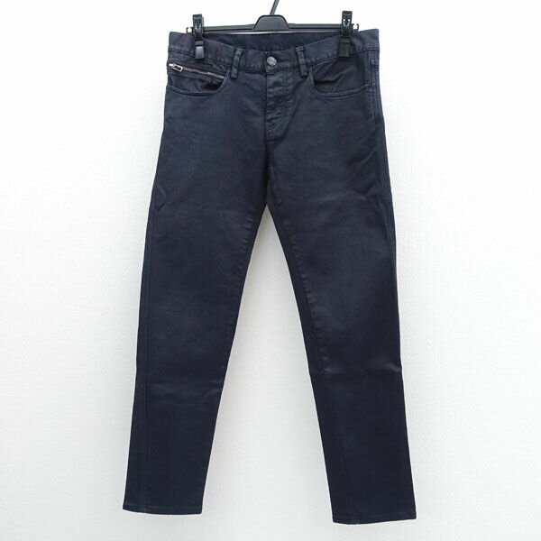 EMPORIO ARMANI / エンポリオアルマーニ ◆デニムパンツ/Skinny Fit/ボタンフライ/ネイビー/W30 6Y1J10 1N14Z 【メンズ/MEN/男性/ボーイズ/紳士】 メンズファッション【中古】