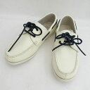 Dickies / ディッキーズ ◆デッキシューズ/レザー/ホワイト/25.5cm/タグ付き 516041 【メンズ/MEN/男性/ボーイズ/紳士】【靴/クツ/...