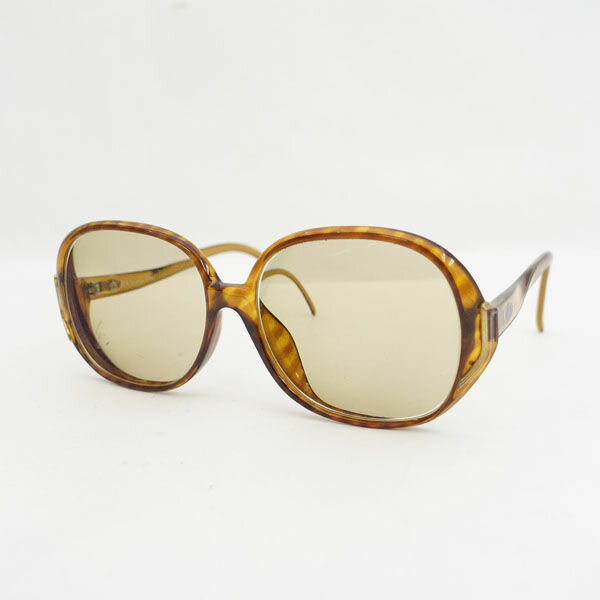 【スーパーSALE】Christian Dior / クリスチャンディオール ■度入りメガネ ドイツ製 茶ロゴフレーム 2201A 【サングラス/メガネ/眼鏡】 ブランド【中古】
