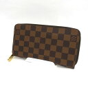 LOUIS VUITTON / ルイヴィトン ◆ジッピーウォレット ラウンドファスナー長財布 ダミエ N41661 【財布/サイフ/ウォレット/wallet/コイン】 ブランド【中古】