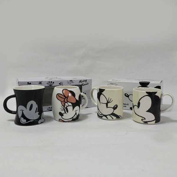 Francfranc / フランフラン アミューズ ◆【洋食器】ミッキー&ミニー ペアマグカップ 2箱セット 雑貨 キ..