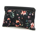 GUESS / ゲス ◆クラッチバッグ/総柄/花柄/ブラック 【バッグ/バック/BAG/鞄/カバン】 メンズファッション【中古】