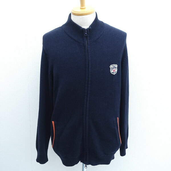 乐天商城 - Eddie Bauer / エディバウアー ◆ニットジャケット/ワッペン/ネイビー/サイズM 865626 【メンズ/MEN/男性/ボーイズ/紳士】 メンズファッション【中古】