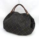 russet / ラシット ◆トートバッグ/モノグラム柄/ナイロン×レザー /ブラウン 【バッグ/バック/BAG/鞄/カバン】 レディースファッション【中古】