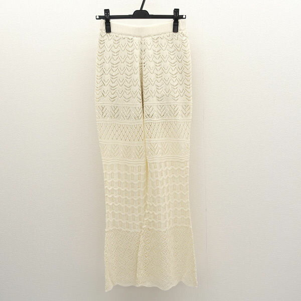 Rakuten - 【スーパーSALE】Sea Room lynn / シールームリン ◆Lacy KNITスカラップパンツ/レース/ホワイト/タグ付き/サイズM 【レディース/ガールズ/LADY/女性/婦人】 レディースファッション【中古】