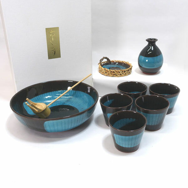 【スーパーSALE】瀬戸焼 ?師 ◆【和食器】瀬戸焼/京しみず 多用碗揃(大 小5 つゆ&薬味) L3294-2 すまい 雑貨 瀬戸焼 ギフト【未使用】