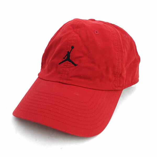 JORDAN BRAND ◆キャップ/ジャンプマン/レッド/フリーサイズ 【メンズ/MEN/男性/ボーイズ/紳士】【帽子/ぼうし/ハット/キャップ/帽】 メンズファッション【中古】