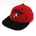STUSSY × PEANUTS / ステューシー×ピーナッツ ◆キャップ/スヌーピー/ロゴ/ブラック×レッド/サイズフリー 【キッズ/KID/子供】【帽子/ぼ...