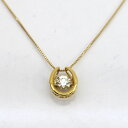 ◆K18 ホースシュー ダイヤ 0.20ct ペンダント ネックレス 【ネックレス/ペンダント/トップ/アクセサリー】 ブランド【中古】(4)