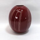 辰砂 幾左田 昌宏 ◆【花器】幾左田 昌宏/花瓶 華道具 ギフト アンティーク ギフト【中古】(3)