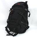 WOODS / ウッズ ◆リュック/バックパック/ナイロン/ブラック 【バッグ/バック/BAG/鞄/カバン】 メンズファッション【中古】