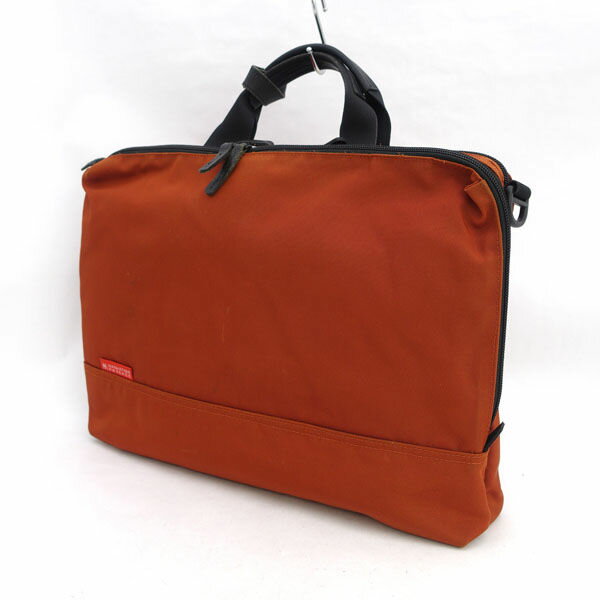 MANHATTAN PASSAGE / マンハッタンパッセージ ■バッグ ブリーフケース ビジネスバッグ ナイロン オレンジ ブラック #7011 【バッグ/バック/BAG/鞄/カバン】 ブランド【中古】
