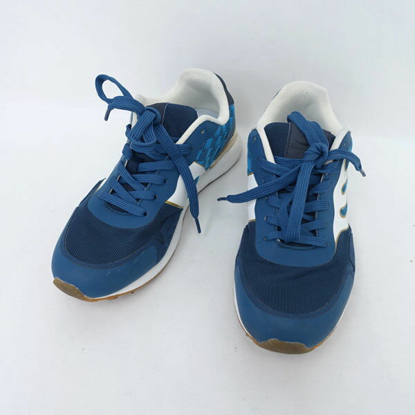 DRAGON BEARD / ドラゴンベアード ◆ローカットスニーカー/レトロランニング/ブルー/US6(23cm) DB-2262 【レディース/ガールズ/LADY/女性/婦人】【靴/クツ/シューズ/SHOES】 レディースファッション【中古】