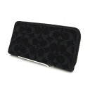 COACH / コーチ ◆アコーディオン ウォレット・シグネチャー デニム ブラック M2480 【財布/サイフ/ウォレット/wallet/コイン】 ブランド【...