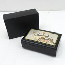 桂月 ◆【雑貨】桂月 孔雀柄 ジュエリーボックス オルゴール 生活雑貨【中古】