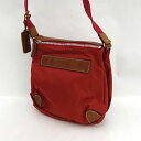 Felisi / フェリージ ■ショルダー バッグ ナイロン レザー レッド 【バッグ/バック/BAG/鞄/カバン】 ブランド【中古】