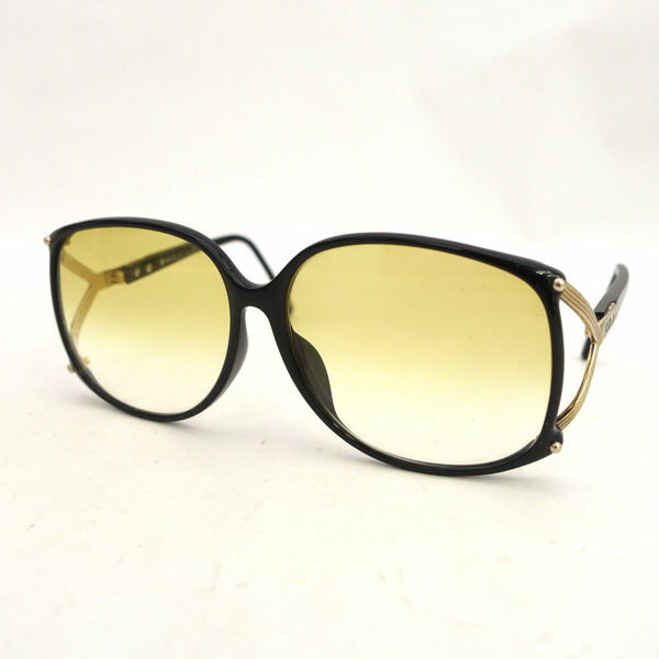 【価格見直し】【2025/05/07】Christian Dior / クリスチャンディオール ■度付きサングラス ヴィンテージ ロゴ 黒 ゴールド 2496A90 【サングラス/メガネ/眼鏡】 ブランド【中古】