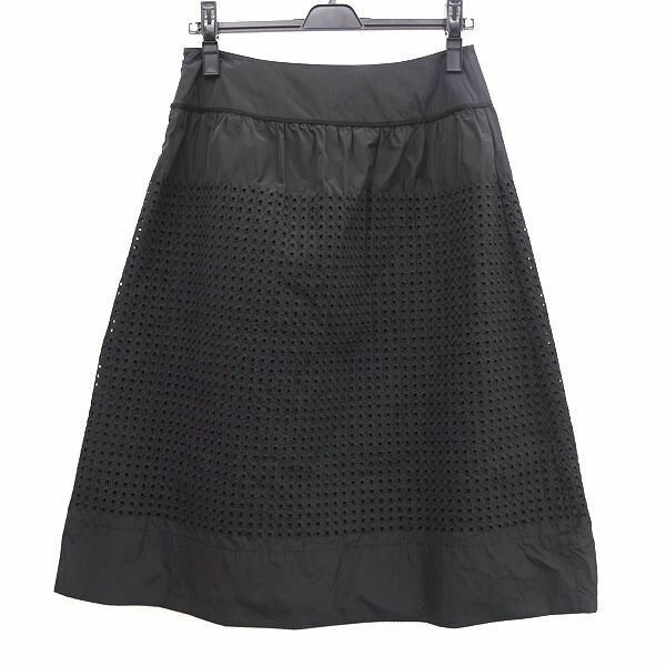 アーチェリー2（Archery）のHIROKO BIS ◆スカート/パンチングデザイン/ブラック/サイズ11 RBHGC-31250 【レディース/ガールズ/LADY/女性/婦人】 レディースファッション【中古】｜アングル2