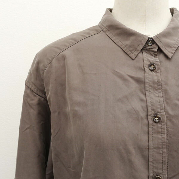 【スーパーSALE】SLOBE IENA / スローブ イエナ ◆長袖シャツ/ブラウス/ブラウン/フリーサイズ 20-050-912-3020-3-0 【レディース/ガールズ/LADY/女性/婦人】 【古着】 レディースファッション【中古】