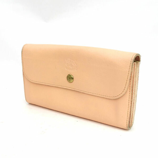 IL BISONTE / イルビゾンテ ■長財布 カード レザー ピンクベージュ 54192 【財布/サイフ/ウォレット/wallet/コイン】 ブランド【中古】(4)