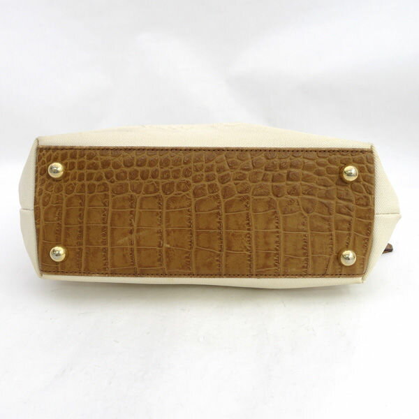 【価格見直し】【2026/02/09】Samantha Tavasa / サマンサタバサ ■ニューヨーク ハンドバッグ キャンバス ベージュ 【バッグ/バック/BAG/鞄/カバン】 ブランド【中古】