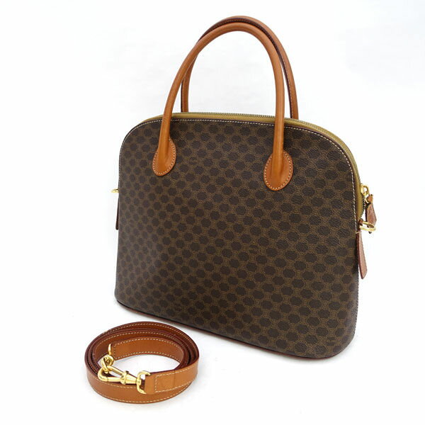 CELINE - 【価格見直し】【2026/05/12】CELINE / セリーヌ ■2WAY ショルダー ハンドバッグ マガダム ブラウン系 【バッグ/バック/BAG/鞄/カバン】 ブランド【中古】