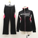 new balance / ニュー バランス ◆セットアップ/トラックジャケット/ジャージ/ブラック×ピンク/サイズM 16422 【レディース/ガールズ/LADY/女性/婦人】 レディースファッション【中古】