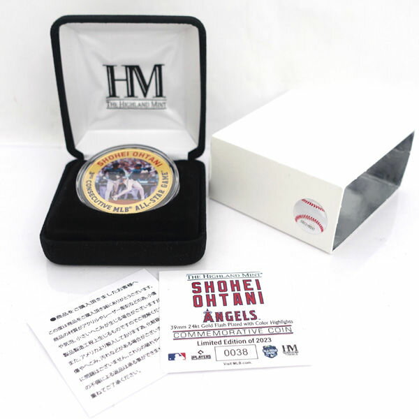 HIGHLAND MINT ◆大谷翔平 2023 MLB オールスターゲーム ゴールドコイン リミテッドエディション 38/2023 趣味雑貨【未使用】